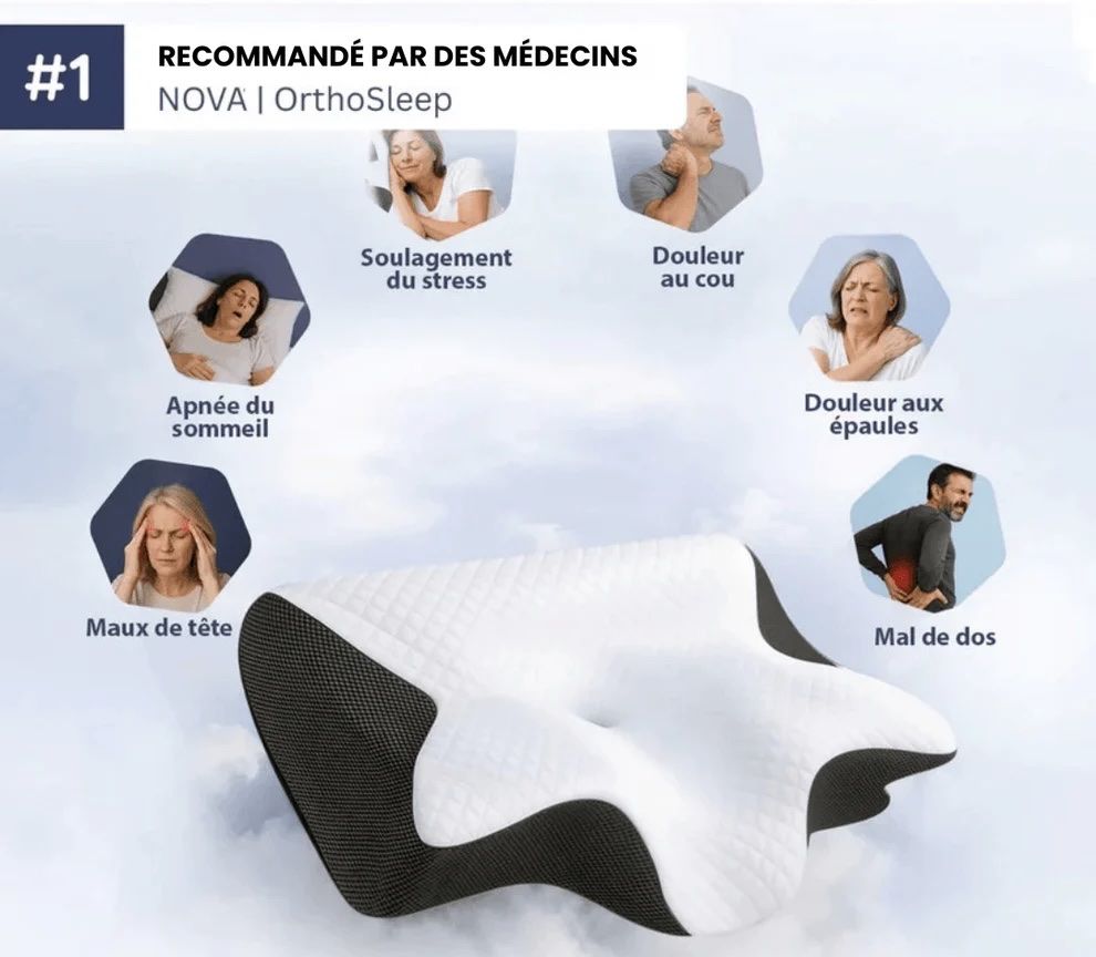 Cuscini: Coussin d’alignement Cervical OrthoSleep – Nuovo e nell'imballaggio originale da Conthey venduto da Michel124 3