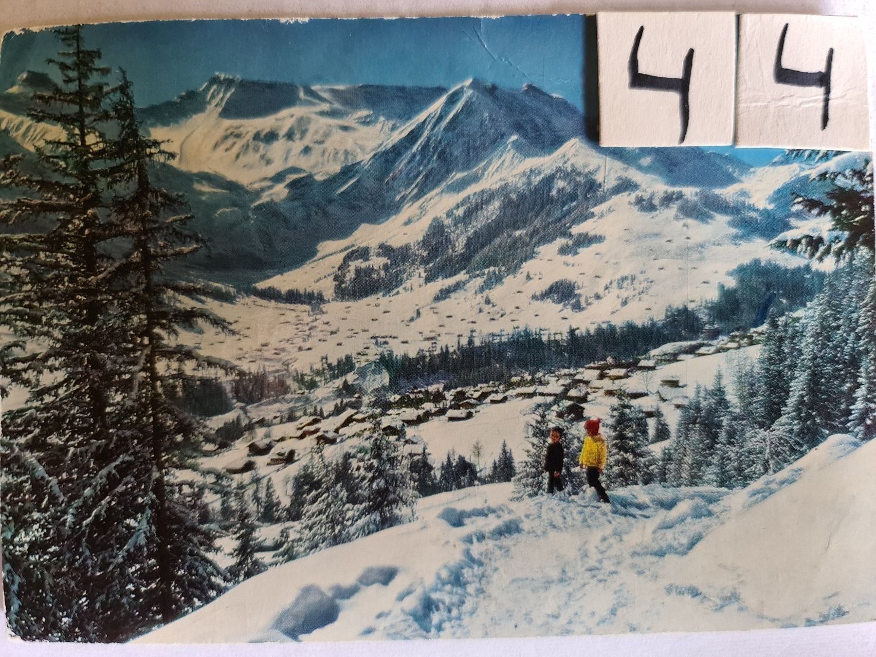 Cartoline postali: Ansichtskarte Schlegeli bei Adelboden – Usato da Dintikon venduto da Vexi