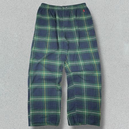 Pantalon Sleepwear Ralph Lauren vert et bleu - L