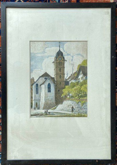 Grafica & Litografie: Nohl Jakob. Eglisau – Usato da Frauenfeld venduto da picowalo