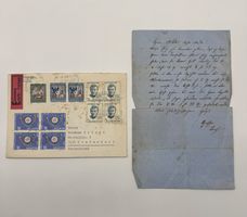 Briefmarken mit Brief,