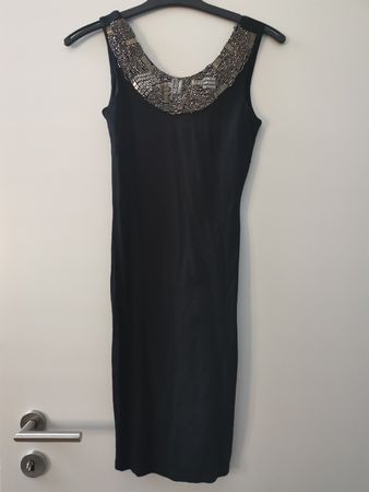 Anna Field Kleid schwarz Perlen Gr. 36 Party Elegant