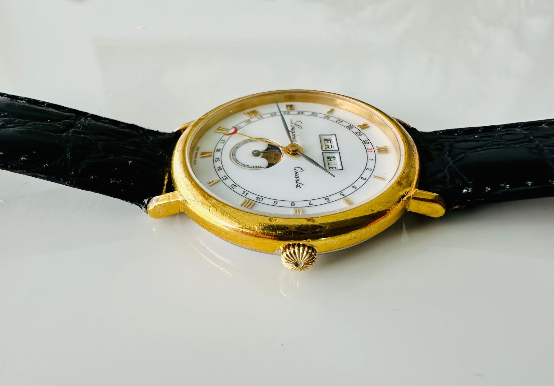 Longines Orologi: RARE : LONGINES CHARLESTON Triple Date MoonPhase FULL SET – Usato da Conthey venduto da advisia 5