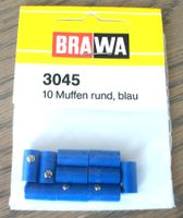 Modellbau-Muffen BRAWA, 3045 blau; fabrikneu & OVP