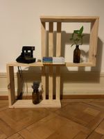 Holz Wandregal, 80 x 82 cm