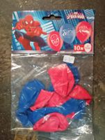 10x Spider-Man Luftballons, rot/blau