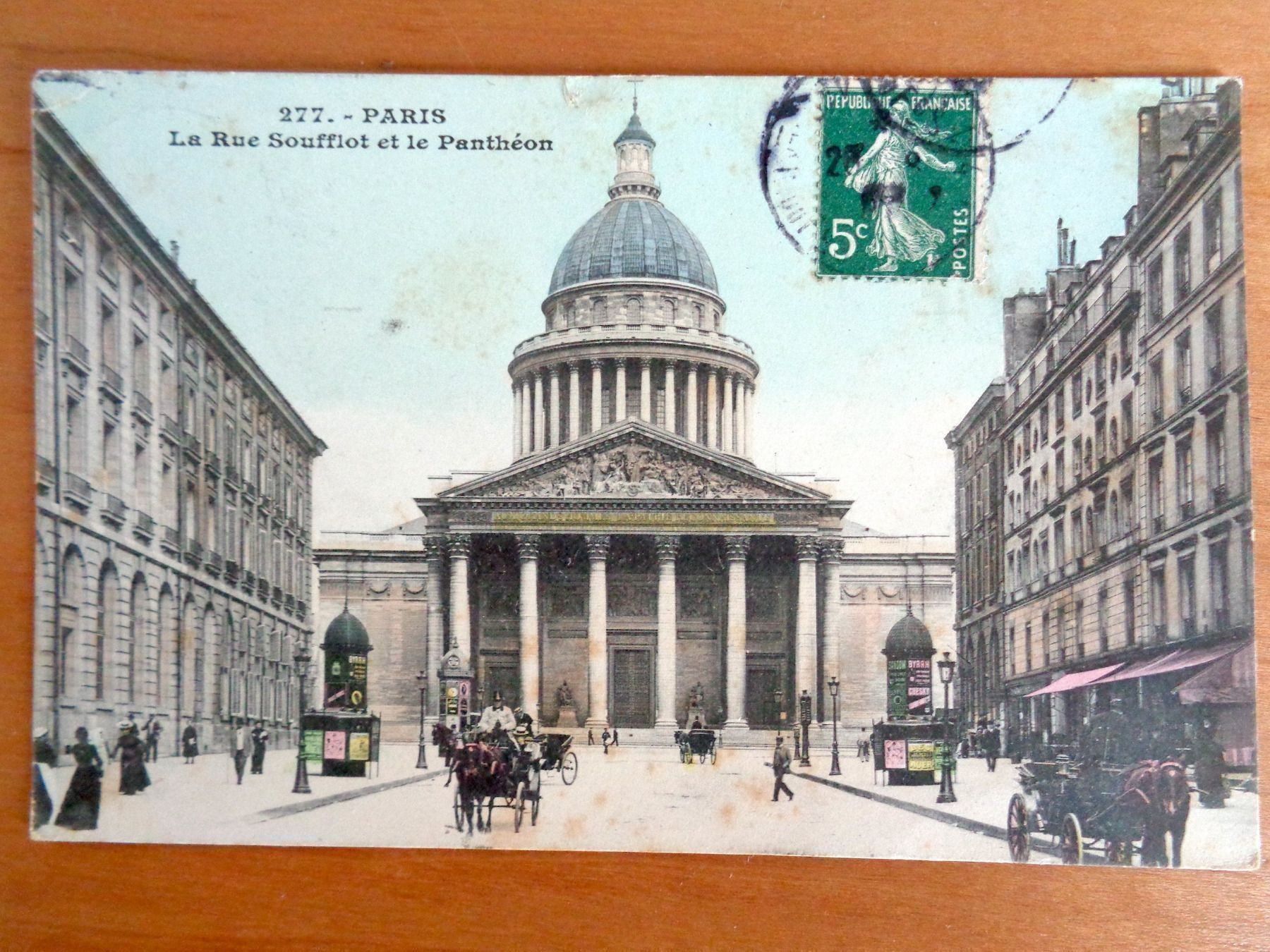 Cartoline postali: Ansichtskarte Paris, 1907, mit Kutschen – Usato da Romanshorn venduto da luxcollect