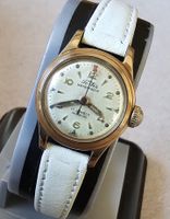 FORTIS Handaufzug Swiss Made 20 Microns Vergoldet Damenuhr