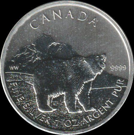 Toutes les monnaies: Kanada 5 Dollar 2011 Grizzly – Neuf (Voir description) à Losone par lagomagiore