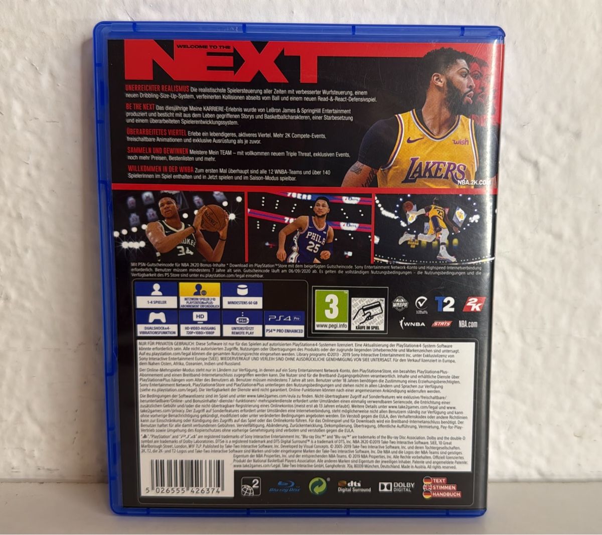 Sony Giochi: NBA 2K20 PS4/PS5 game Anthony Davis – Usato da Ehrendingen venduto da bubulence 1