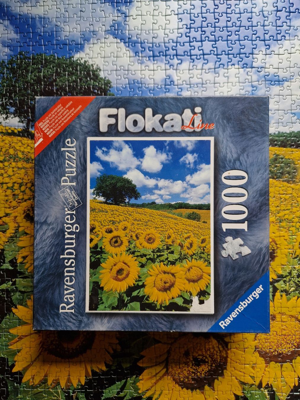 Ravensburger Puzzle: Ravensburger Puzzle, 1000 Teile, Sonnenblumenfeld – Usato da Herisau venduto da etajo