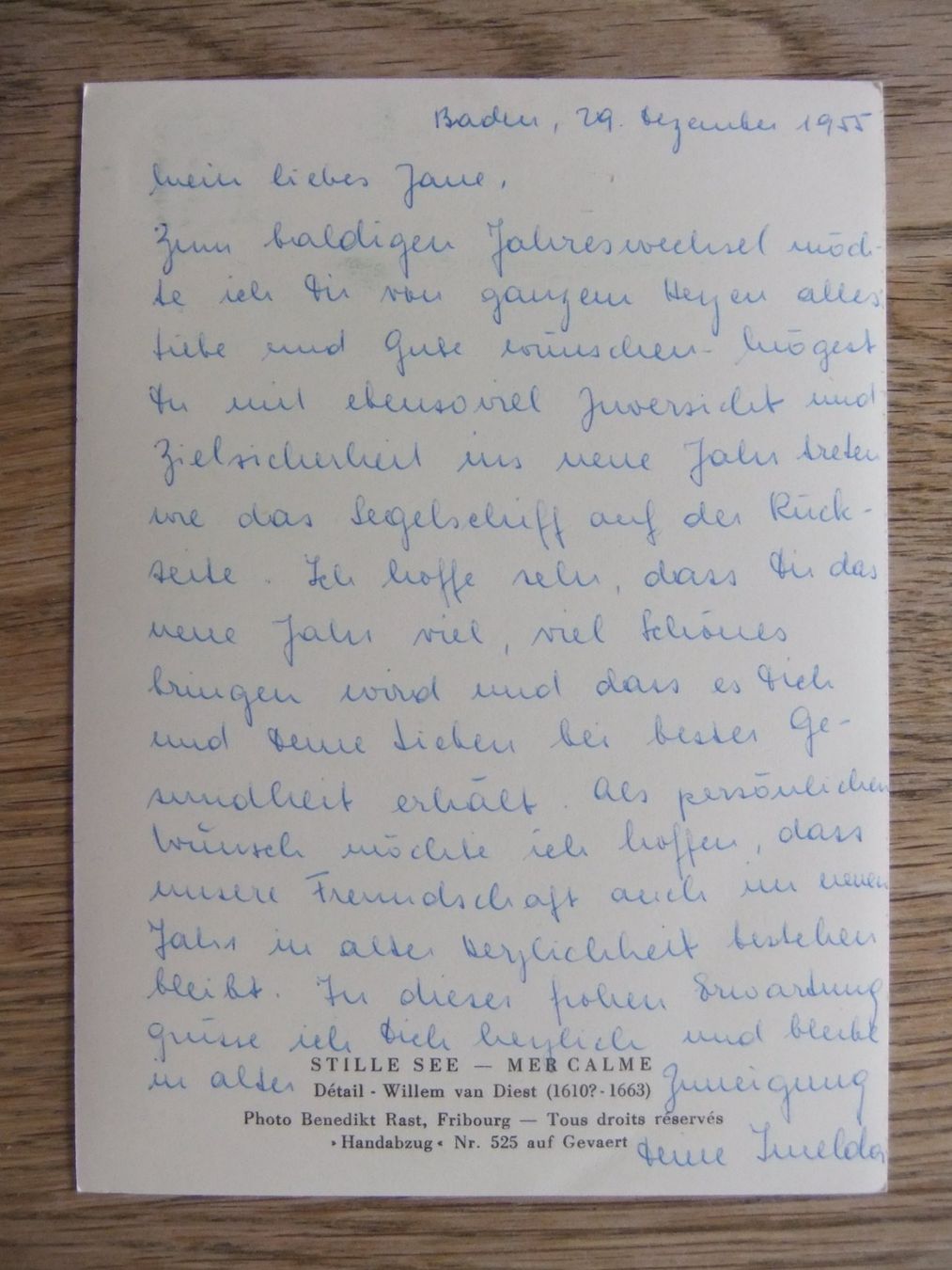 Cartoline postali: altes Segelschiff Handabzug – Usato da St. Niklaus VS venduto da wunschlos54 1