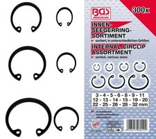 Innen-Seegerring-Sortiment (Sprengringe) Ø 3 - 32mm, 300-tlg