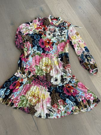 Laura Biagotti Roma Kleid Gr. M langarm farbig Blumen