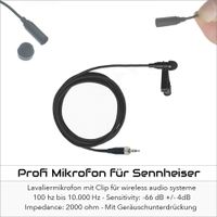 Profi Mikrofon Lavalier für Sennheiser G4 SK300 EW500 ME2