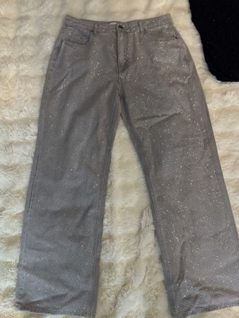 NEU 🔥Jeans Damen new Yorker Grösse 40 grau Strass 