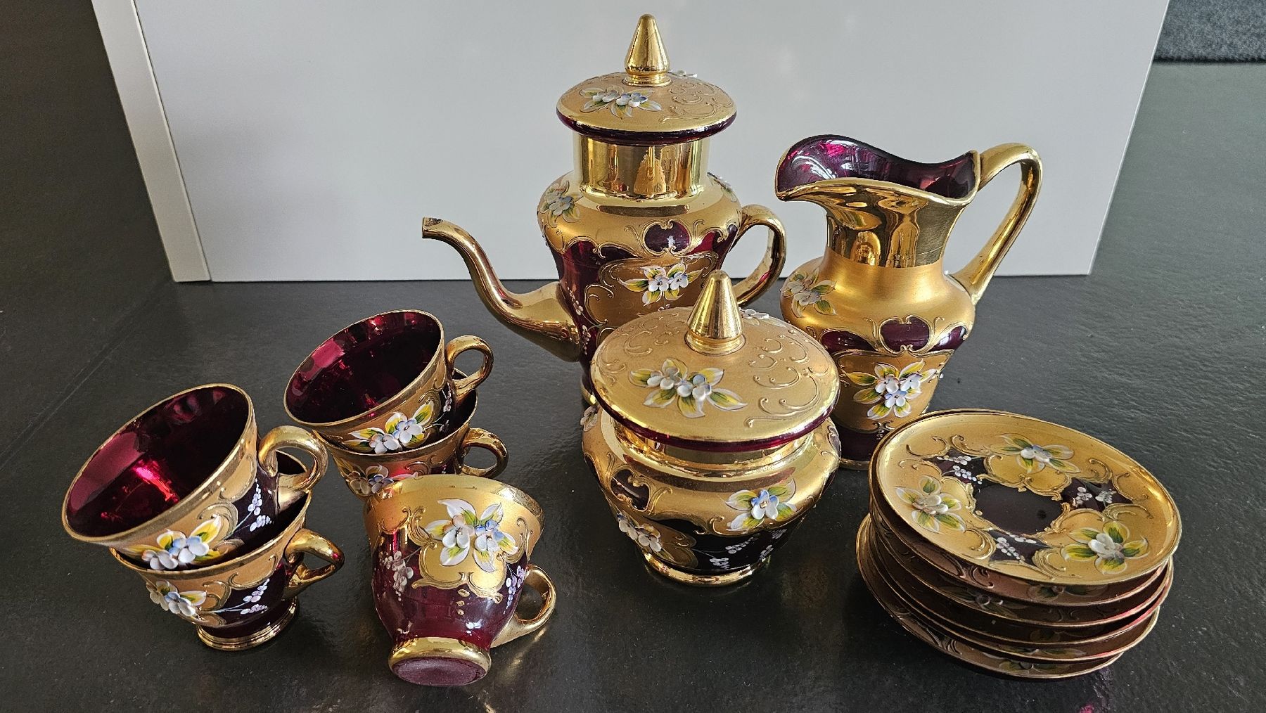 Alle Dekorationen: Venezianisches Kaffee-Service mit Golddekor – Gebraucht aus Richterswil von furlan 1