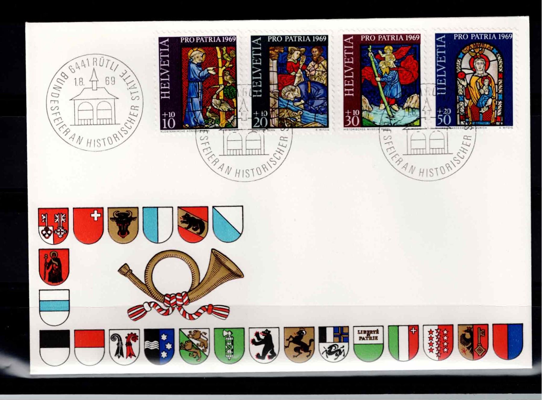 Tutti i francobolli: CH FDC Pro Patria Satz 1969 – Usato da Koblenz venduto da Markenhimmel