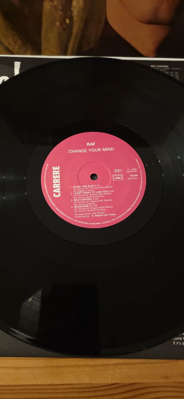 Dischi in vinile: Raf - Change Your Mind  1984 Vg,Vg – Usato da Yvonand venduto da RF-VINYL 1