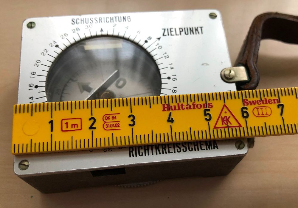 Alter Militär Artillerie Kompass - Sitometer von Büchi Bern (Gebraucht ...