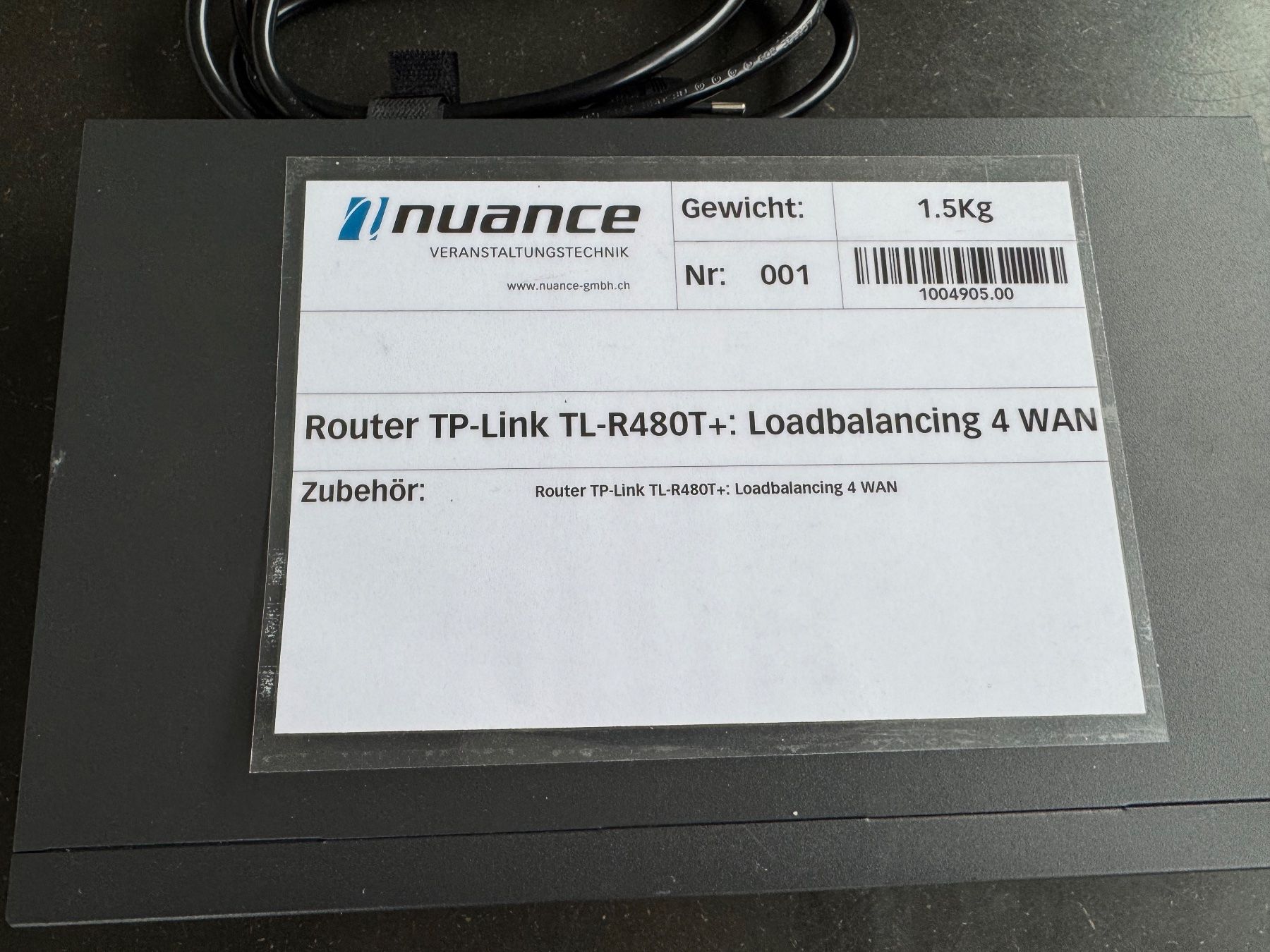 TP-Link Modem & Router: TP-Link TL-R480T+ Router - Load Balancing 4 WAN, Top! – Usato da Urtenen-Schönbühl venduto da nuancegmbh 1