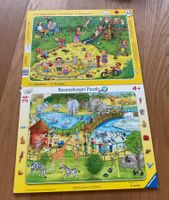 2  Puzzle, 4+, Zoo und Spielplatz