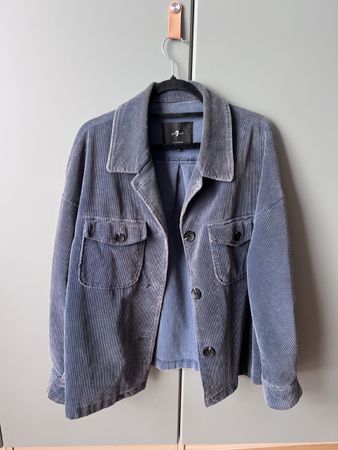 7 For All Mankind Corduroy Jacket Blue 