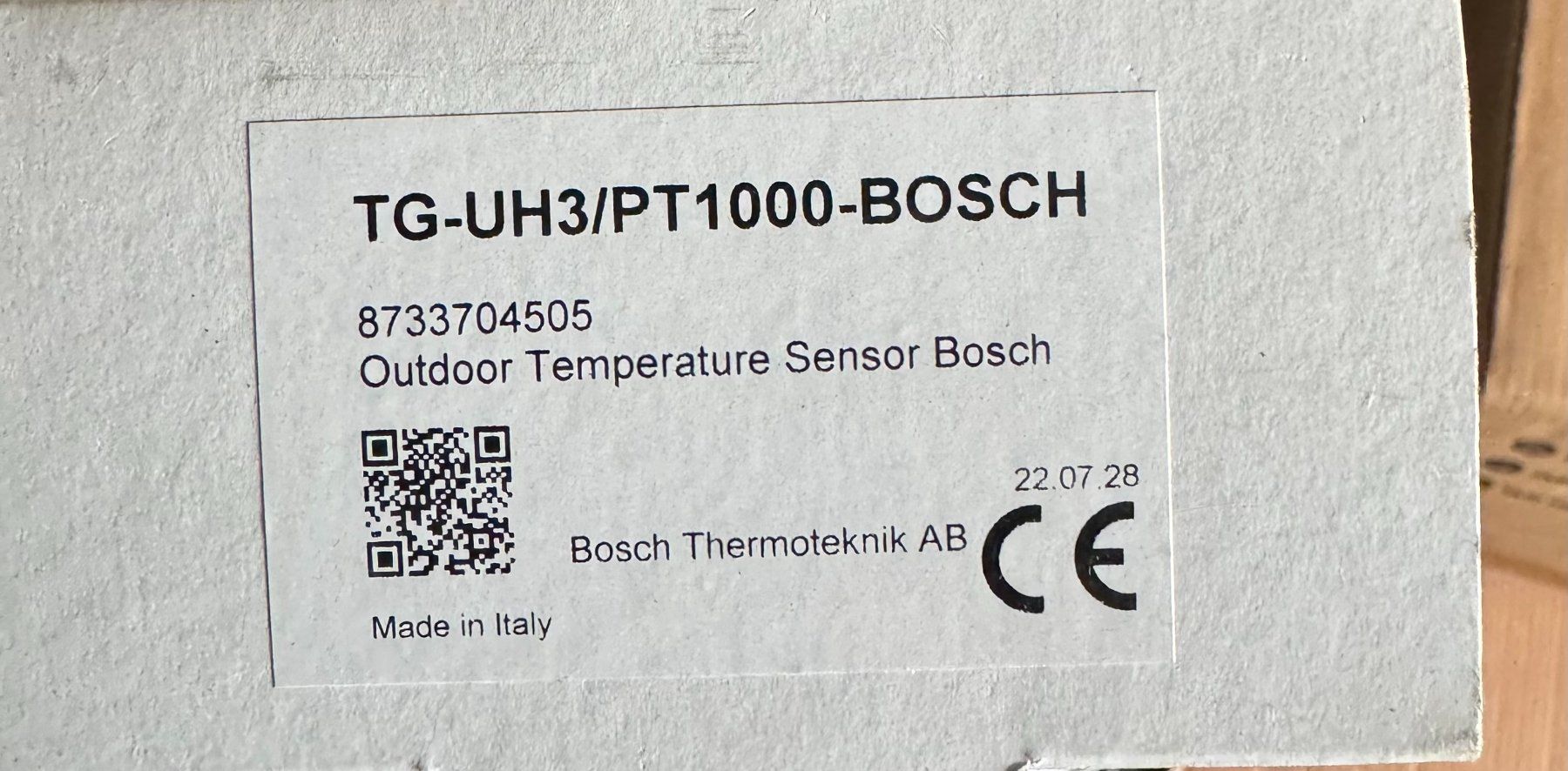 Bosch Misurare: Aussenfühler von Bosch – Nuovo e nell'imballaggio originale da Basel venduto da peterfalk