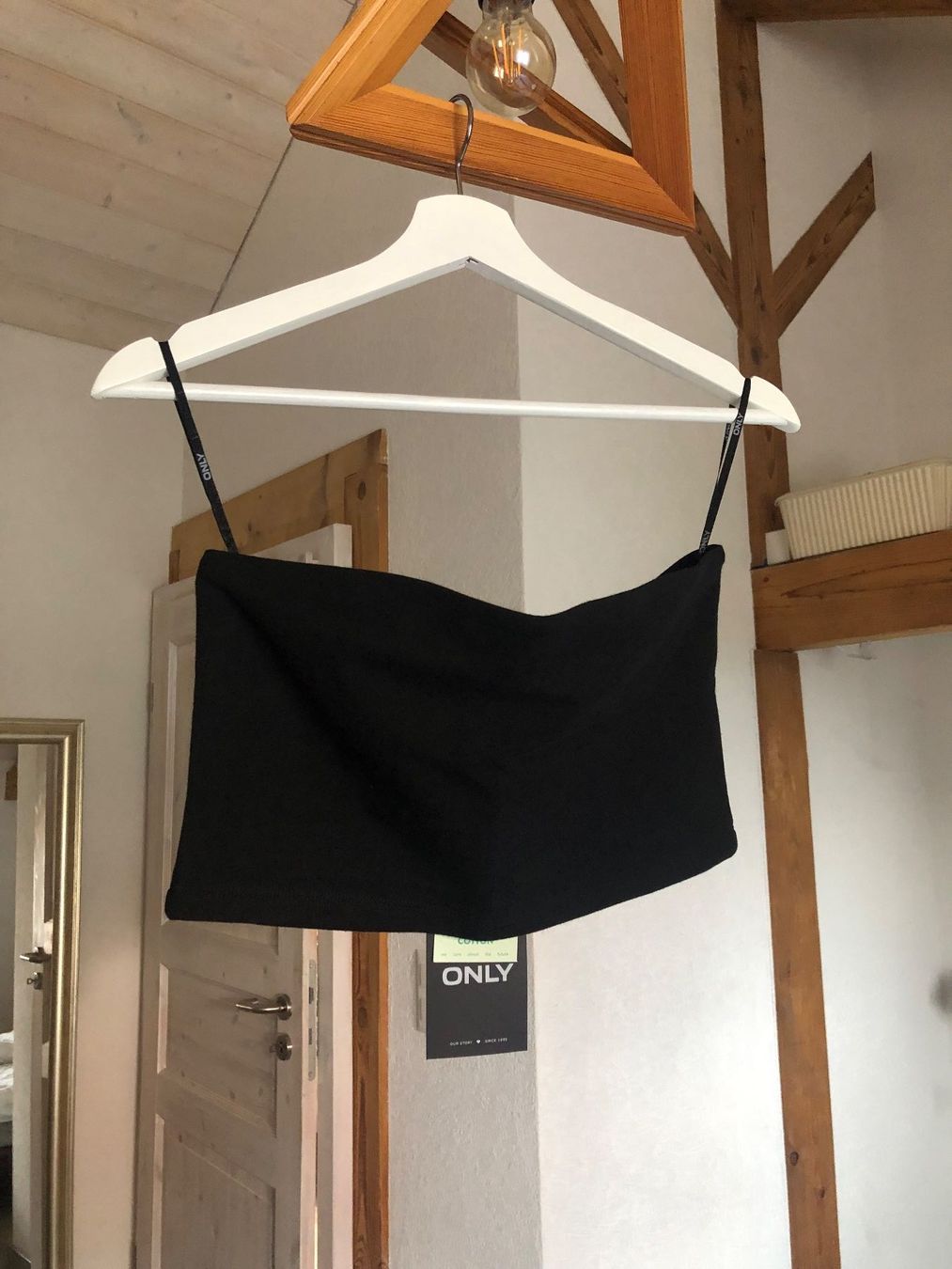 Only Top: ONLY Lot de 2 Top bandeau noir et vache Gr. M 95% coton bio – Nuovo e nell'imballaggio originale da St-Aubin FR venduto da Tiweety 3