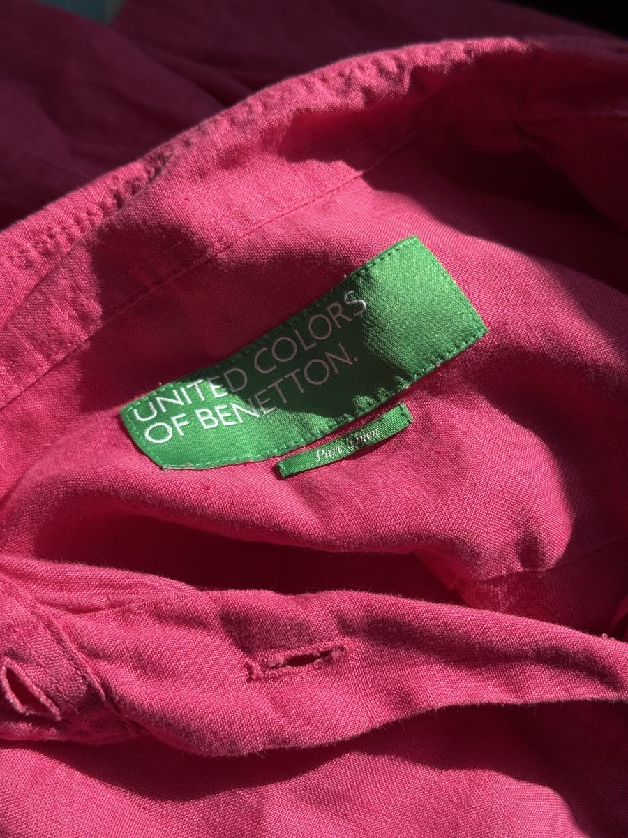 Benetton Blusen: Benetton Blouse pink size M linen  – Gebraucht aus Turbenthal von elizameise 2