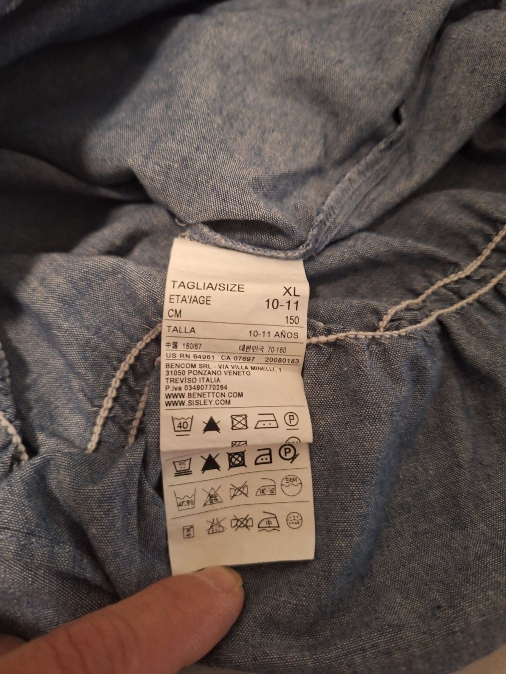 Benetton Camicette, T-shirt & Top: Benetton Bluse, Gr. 152 – Usato da Biberist venduto da rospel 2