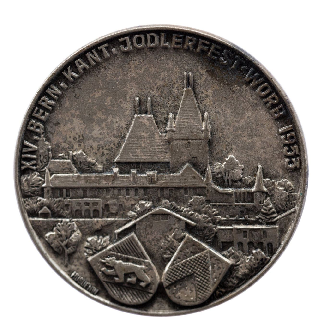 Plaketten & Abzeichen: Jodlerfest Worb 1953 Bern Pin – Gebraucht aus Rotkreuz von Swiss-Coins