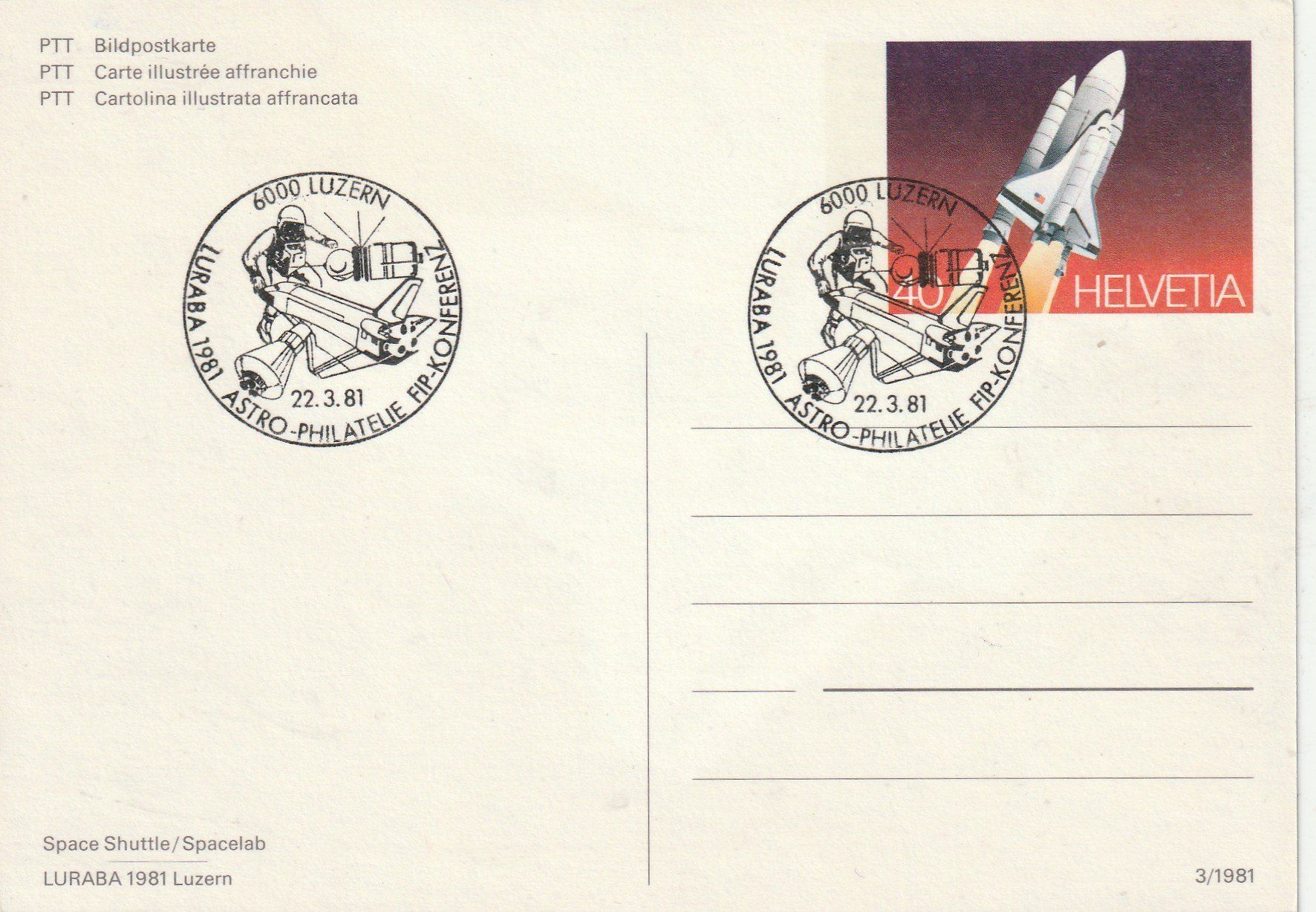 Cartoline postali: NASA Raumfahrt – Usato da Lumbrein venduto da made02 1