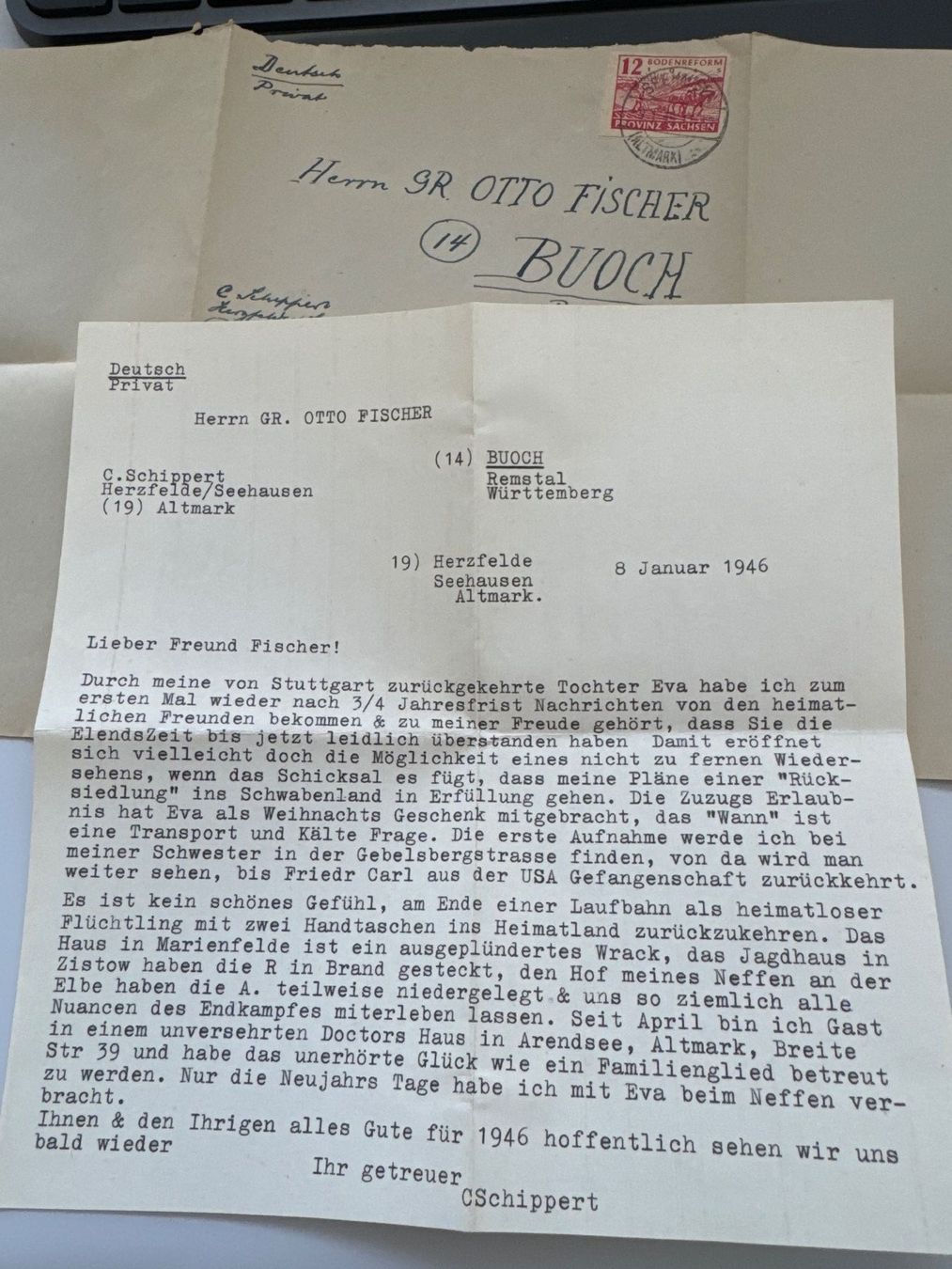 Tutti i francobolli: 1946 Brief Bodenreform Provinz Sachsen – Usato da Küssnacht am Rigi venduto da POSTOMASTER 2