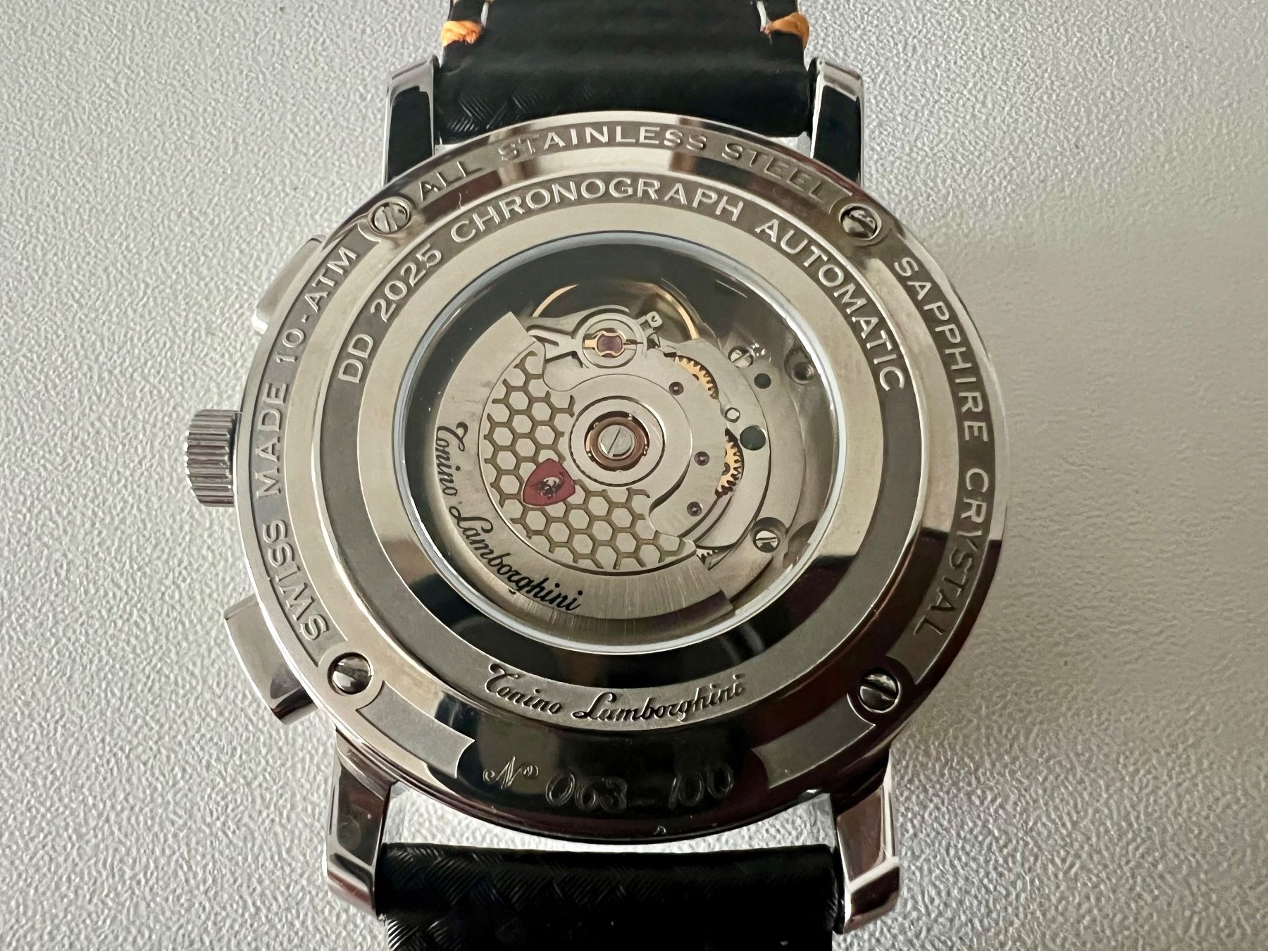 Lamborghini Uhren: LAMBORGHINI 1947 Automatic Chronograph Ltd.x/100, SRP 3300.- – Neu und originalverpackt aus Le Mont-sur-Lausanne von LycaGallery 6
