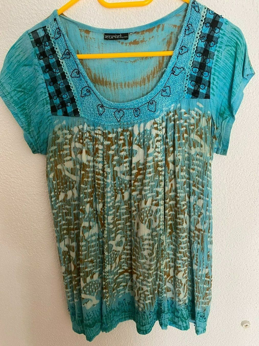 Blusen: Orientalische Kurzarm Bluse,Damen – Gebraucht aus Meienried von