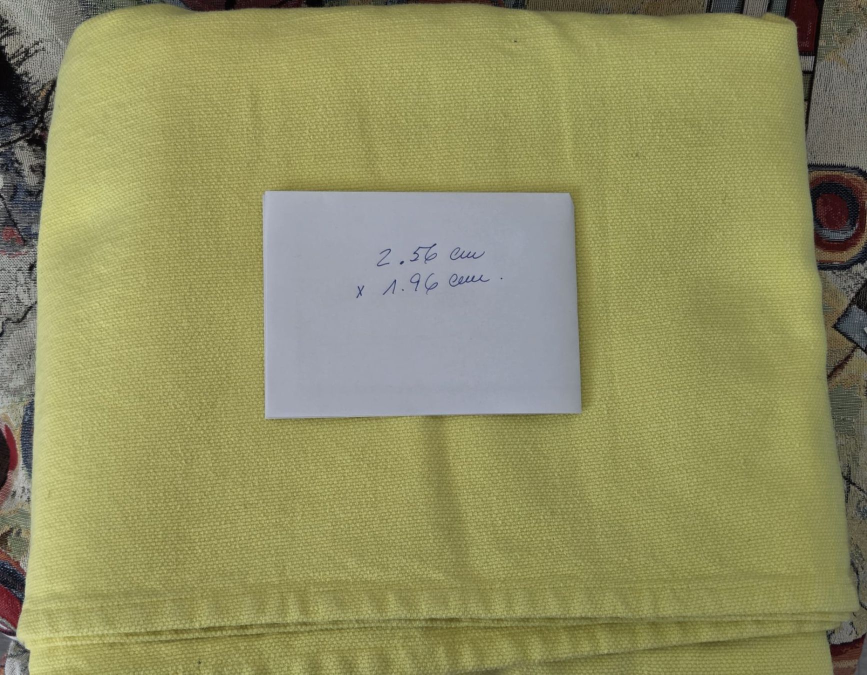 Decken: Couverture  jaune - cotton 2.56 cm x 1.96 cm – Gebraucht aus Begnins von IlikeHiPhi