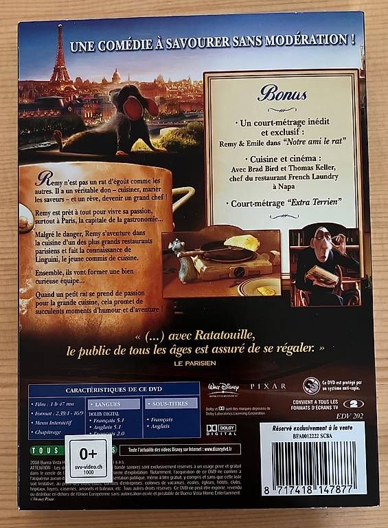 Tous les DVDs: Ratatouille  – D'occasion à Sugiez par Essenti3L 1