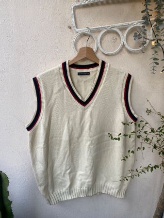 Gilet en tricot Brandy Melville ecru taille unique bon état