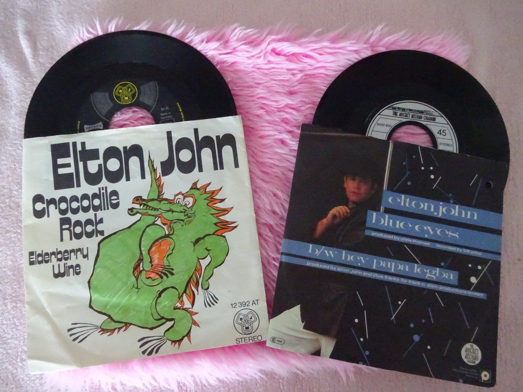 Dischi in vinile: ELTON JOHN ** CROCODILE ROCK ** BLUE EYES – Usato da Luzern venduto da xrayspex99