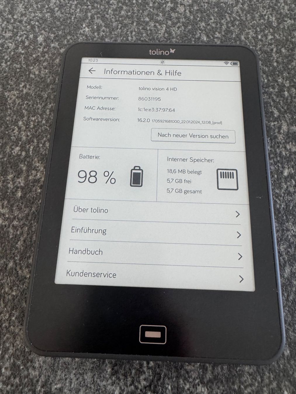 Tolino Tablet PC: Tolino vision 4 HD – Gebraucht aus Otelfingen von Flower-Power20