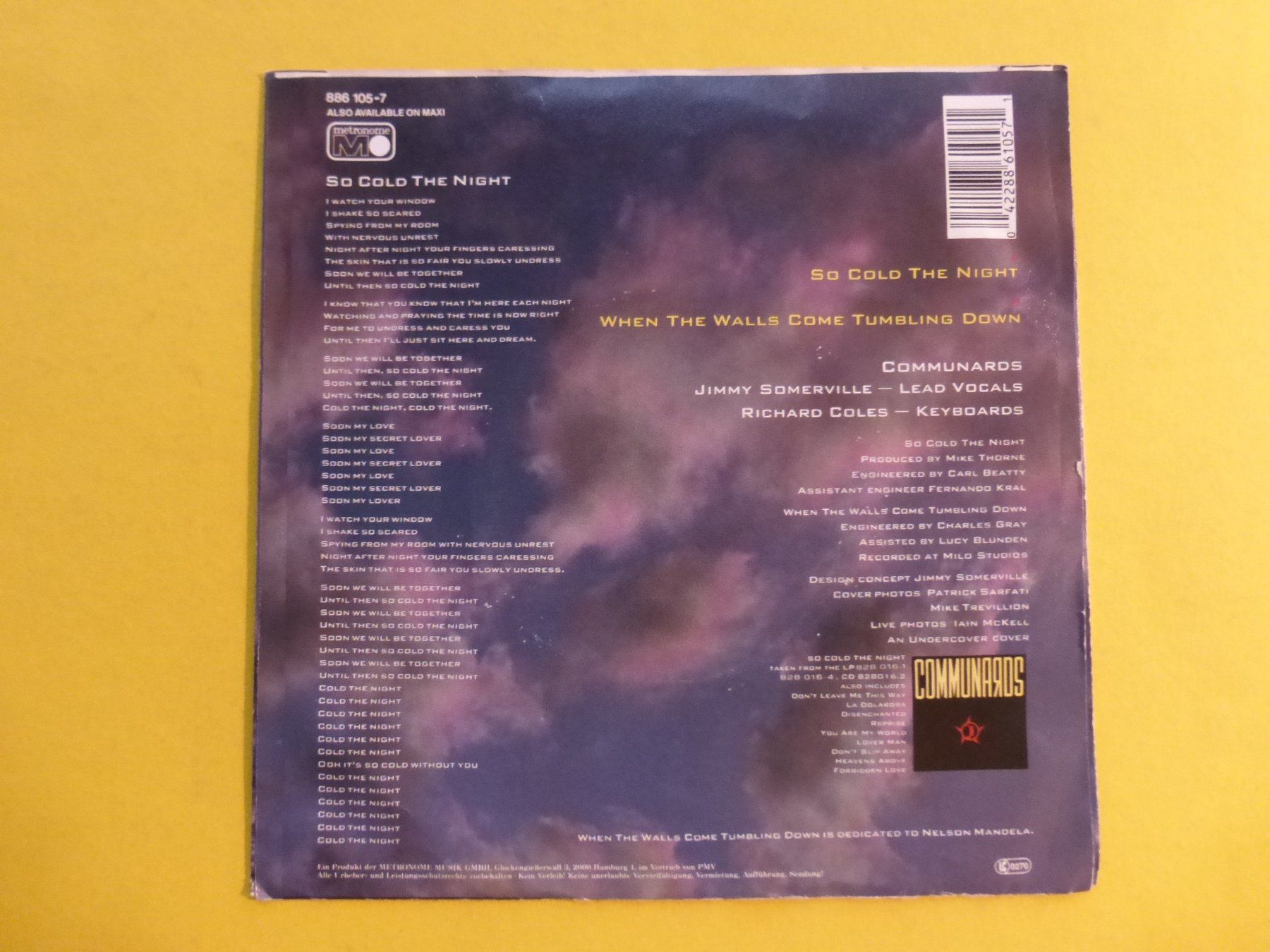 Dischi in vinile: Communards – So Cold The Night – Usato da Zürich venduto da Swiss57 1