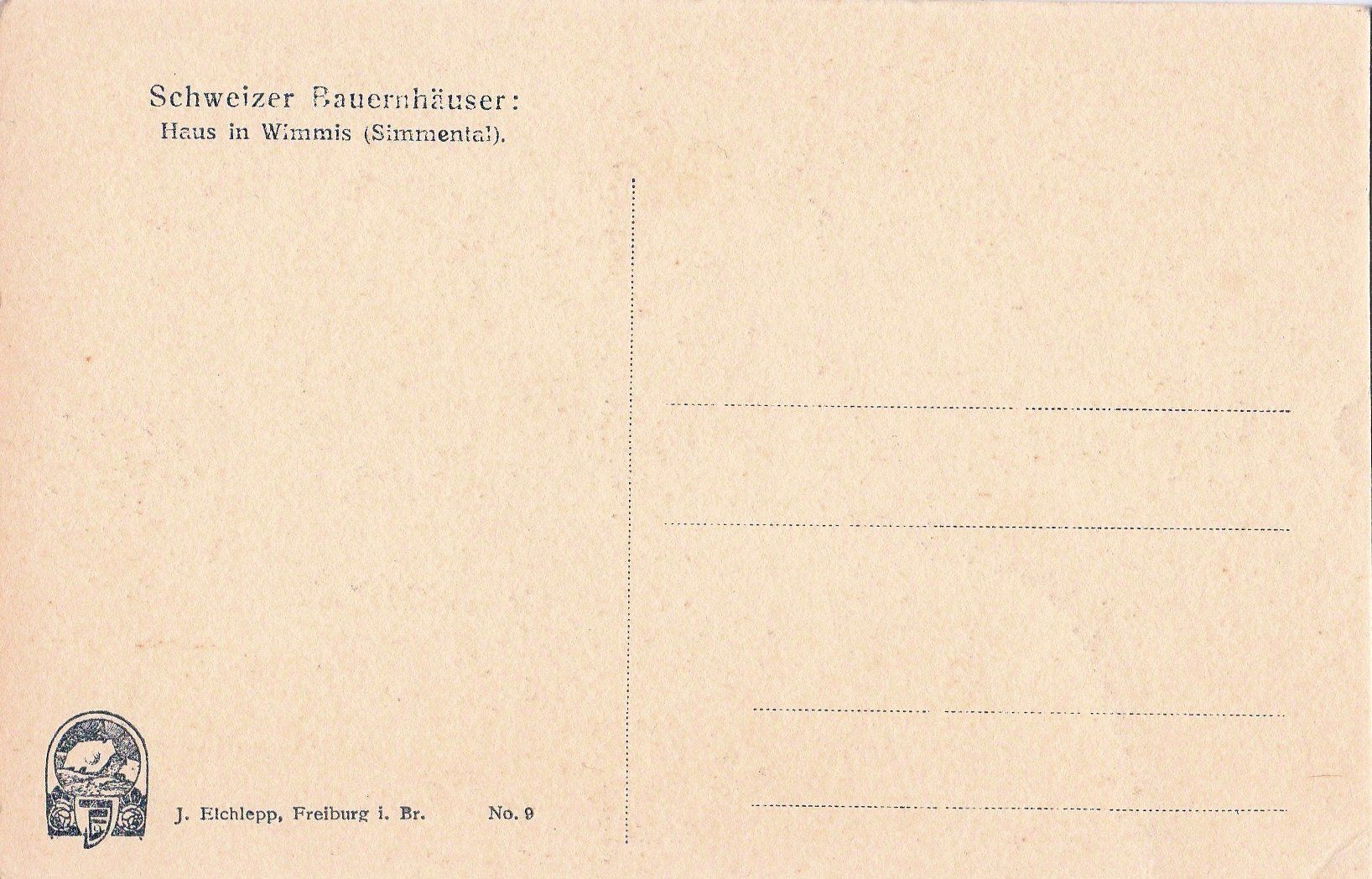 Cartes postales: Haus in Wimmis  (Simmental) – D'occasion à Fällanden par Blausegelfliege 1