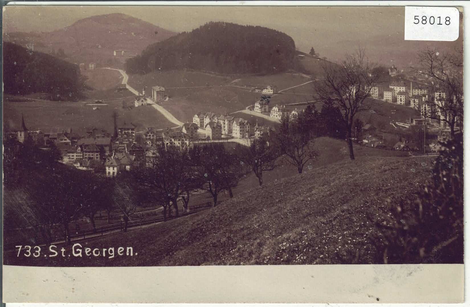 Cartoline postali: St. Georgen SG - Generalansicht – Usato da Ettingen venduto da Kartenplanet