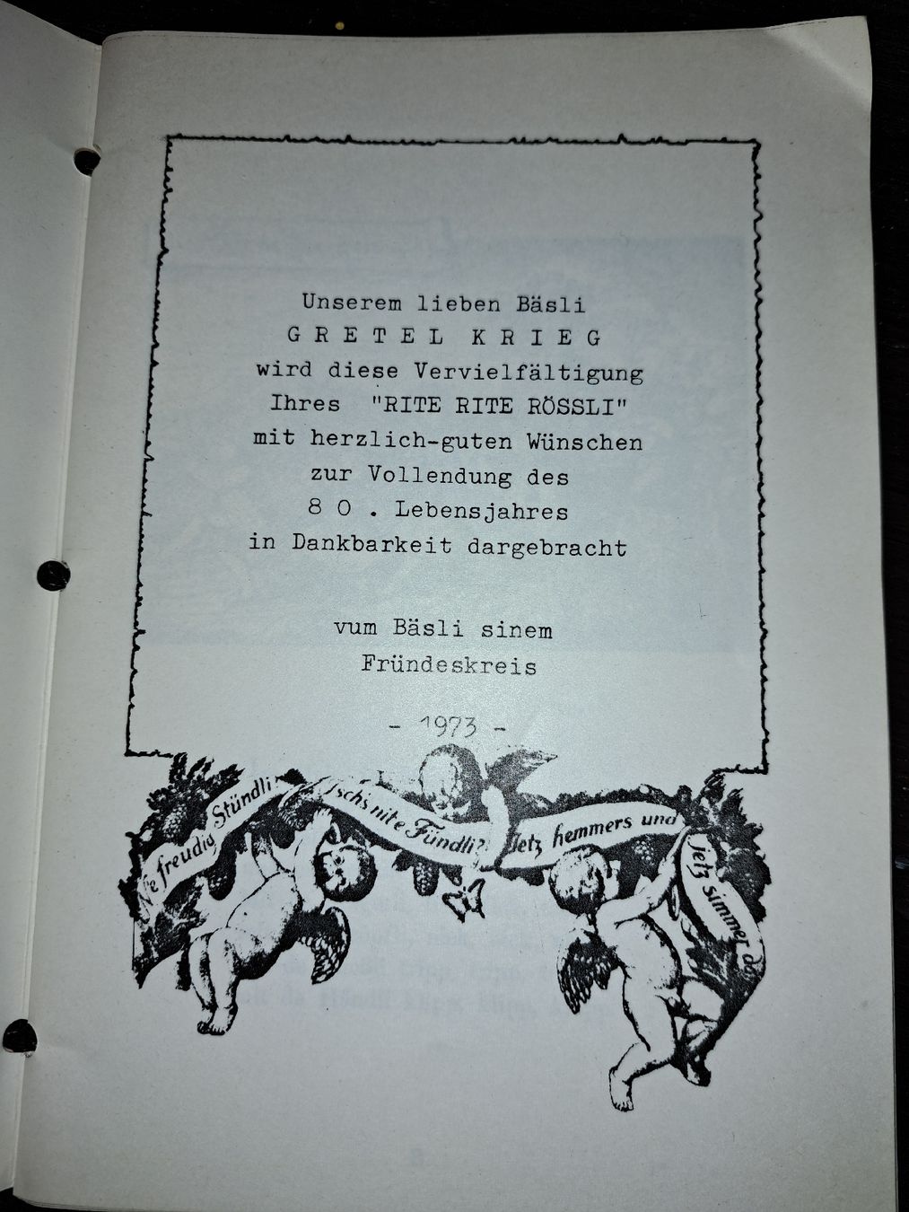Bücher: Buch Lieder antik - Schweizerische Volkslieder,  – Gebraucht aus Kölliken von Upcycling-by-Mc-TAM 1