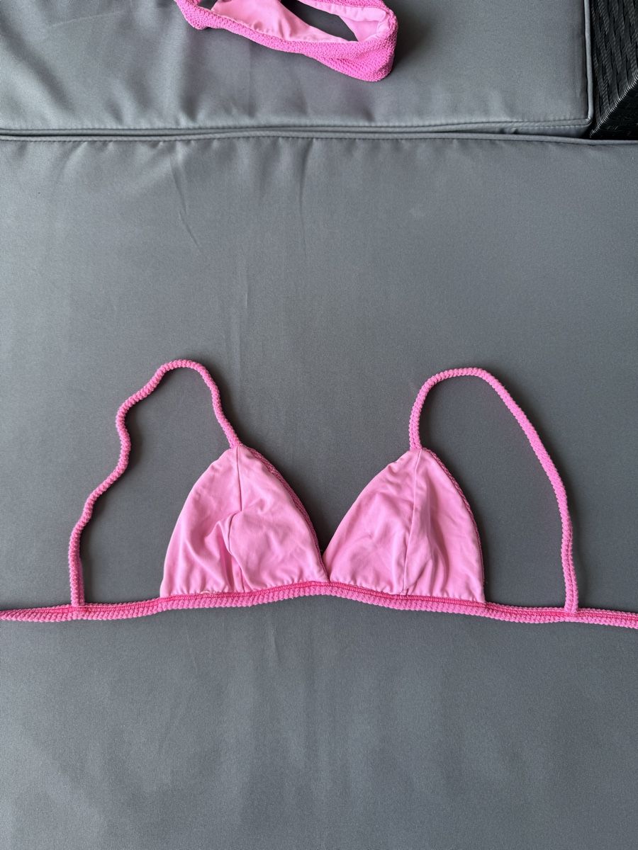 Maillots de bain & Bikinis: Pink Ribbed Bikini – D'occasion à Seengen par amandasartori 1