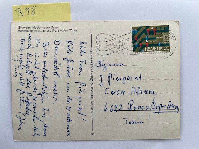 Ansichtskarten: Ansichtskarte Schweizer Mustermesse Basel Sandoz, 1977 – Gebraucht aus Niederwil AG von dahu75 1