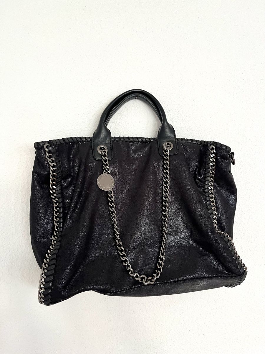 Borse da donna: NEUE SCHWARZE SHOPPER-TASCHE MIT KETTE – Nuovo e nell'imballaggio originale da Basel venduto da JJ.Elena