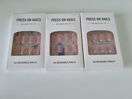 3 x PRESS ON NAILS
