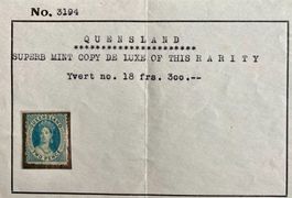 Briefmarke Queensland (AUS) 1864-1865, Queen Victoria 2P (*)
